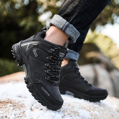 Men's Hiking Boots | Fleece Lined | Waterproof & Non-Slip Rubber Sole
