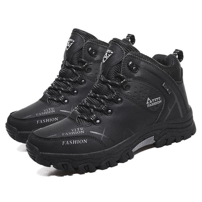 Men's Hiking Boots | Fleece Lined | Waterproof & Non-Slip Rubber Sole