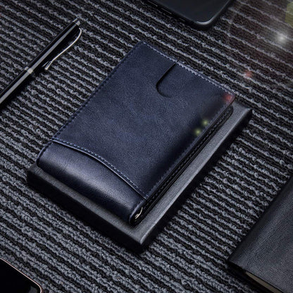 Men's Money Clip Wallet | Anti-Theft Magnetic & RFID Blocking | Genuine Leather | 12-Card Capacity