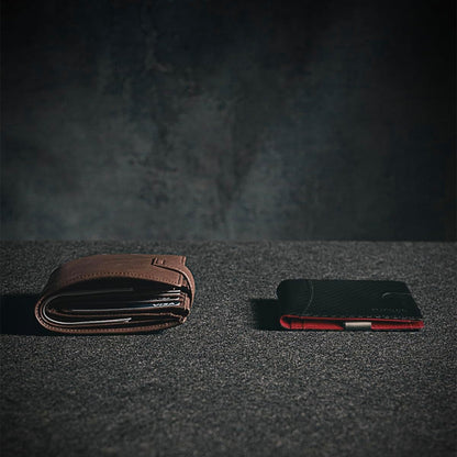 Men's Money Clip Wallet | Anti-Theft Magnetic & RFID Blocking | Genuine Leather | 12-Card Capacity