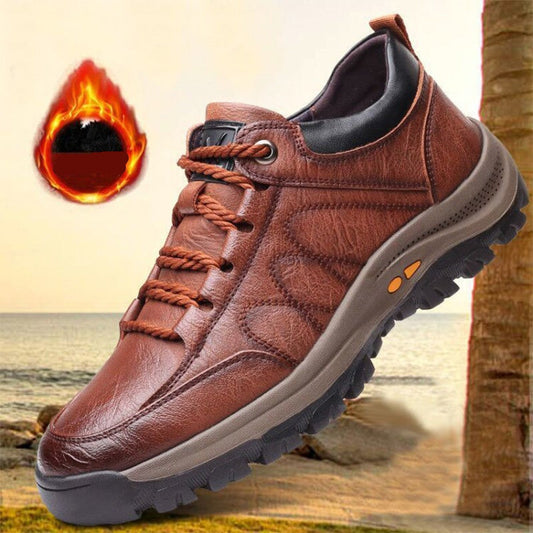 Men's Orthopedic Shoes | Arch Support | Leather Upper & Anti-Slip Sole