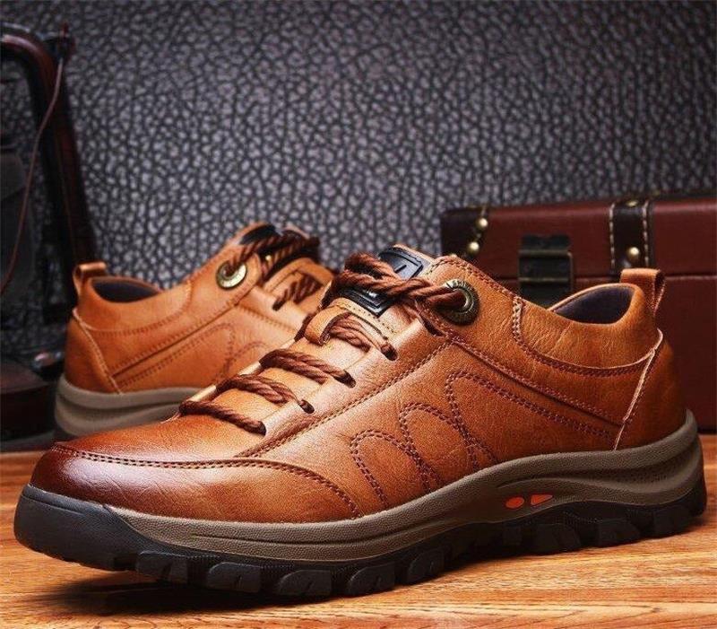 Men's Orthopedic Shoes | Arch Support | Leather Upper & Anti-Slip Sole