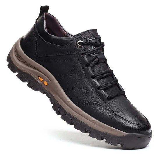 Men's Orthopedic Shoes | Ergonomic Insole & Three-Arch Support | Genuine Leather Upper, Waterproof