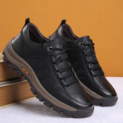 Men's Orthopedic Shoes | Ergonomic Insole & Three-Arch Support | Genuine Leather Upper, Waterproof