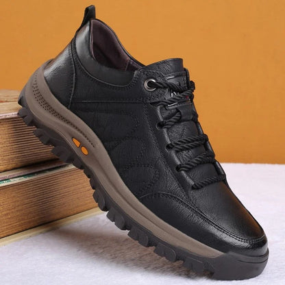Men's Orthopedic Shoes | Ergonomic Insole & Three-Arch Support | Genuine Leather Upper, Waterproof