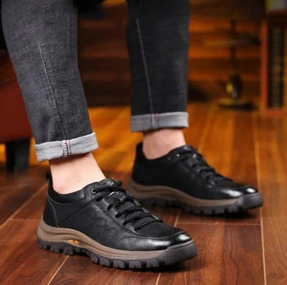 Men's Orthopedic Shoes | Ergonomic Insole & Three-Arch Support | Genuine Leather Upper, Waterproof