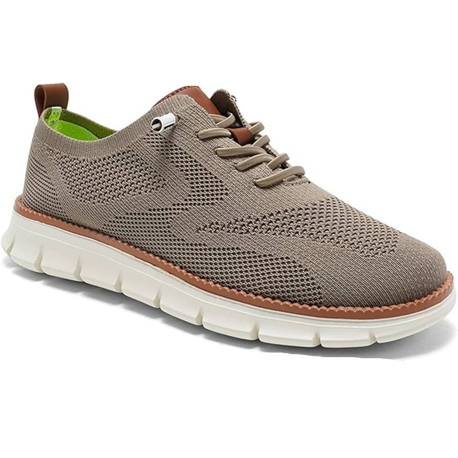 Men's Slip-On Business Shoes | Breathable Knit | Moisture-Wicking & Odor Control | All-Day Comfort