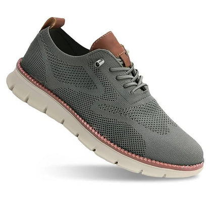 Men's Slip-On Business Shoes | Breathable Knit | Moisture-Wicking & Odor Control | All-Day Comfort