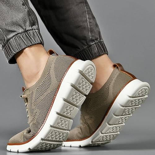 Men's Slip-On Business Shoes | Breathable Knit | Moisture-Wicking & Odor Control | All-Day Comfort