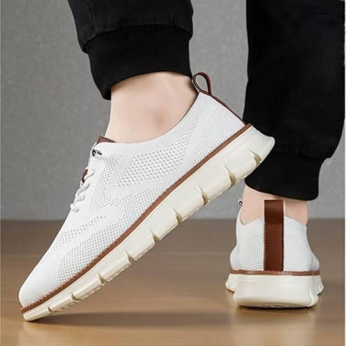Men's Slip-On Business Shoes | Breathable Knit | Moisture-Wicking & Odor Control | All-Day Comfort