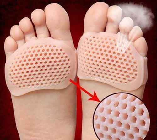 Metatarsal Gel Pads Set of 2 | Breathable Ventilated Design | Adhesive Reusable Cushion