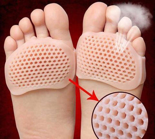 Metatarsal Gel Pads Set of 2 | Breathable Ventilated Design | Adhesive Reusable Cushion