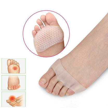 Metatarsal Gel Pads Set of 2 | Breathable Ventilated Design | Adhesive Reusable Cushion