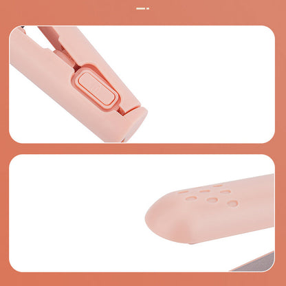 Mini Curling & Straightening Iron | Ceramic Coating | Fast Heating & Lightweight