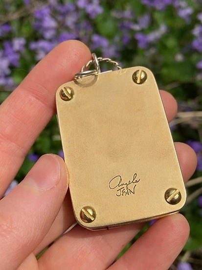 Mini Flower Press | Handcrafted Silver & Brass | 10 Reusable Blotter Sheets | Portable