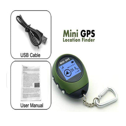 Mini GPS Tracker | Keychain Navigation | Distance Logging & Long Battery Life