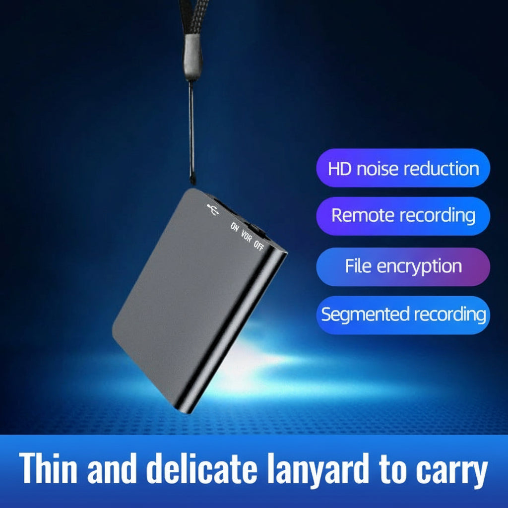Mini Voice Recorder | Sound-Activated & HD Stereo | 50h Battery Life | Travel-Friendly