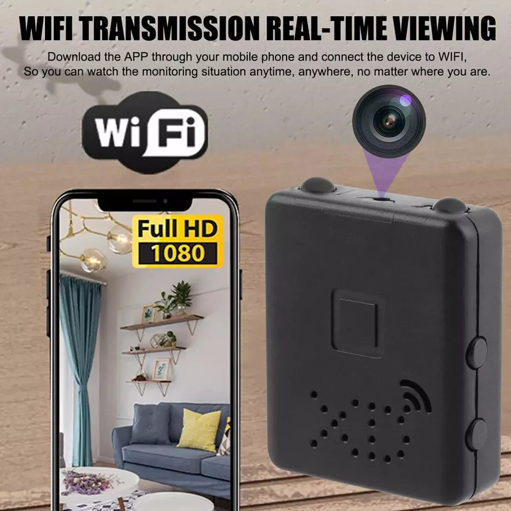 Mini Wi‑Fi Home Security Camera | Full HD | Night Vision & Motion Detection