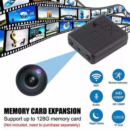 Mini Wi‑Fi Home Security Camera | Full HD | Night Vision & Motion Detection