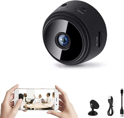 Mini WiFi Security Camera | 1080p HD & Night Vision | Magnetic Mount & Wide Angle