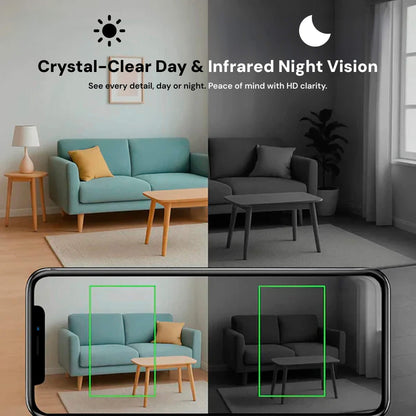 Mini Wireless Indoor Camera | 1080P HD Night Vision | Motion Detection & Remote Viewing