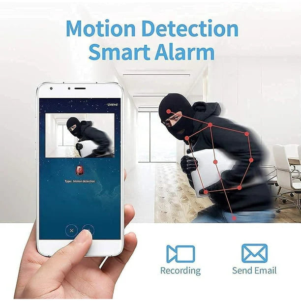 Mini Wireless Magnetic Camera | Full HD Night Vision & Motion Detection | Live Audio & Video Feed