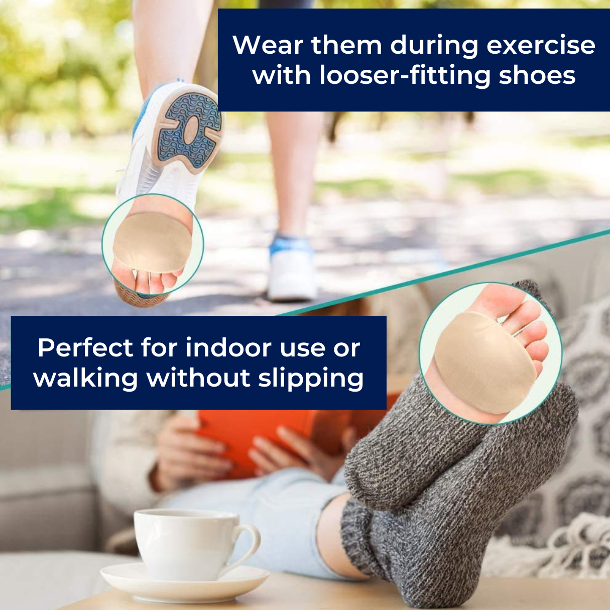 Morton's Neuroma Relief Pads | Gel Cushion & Metatarsal Support | Everyday Comfort