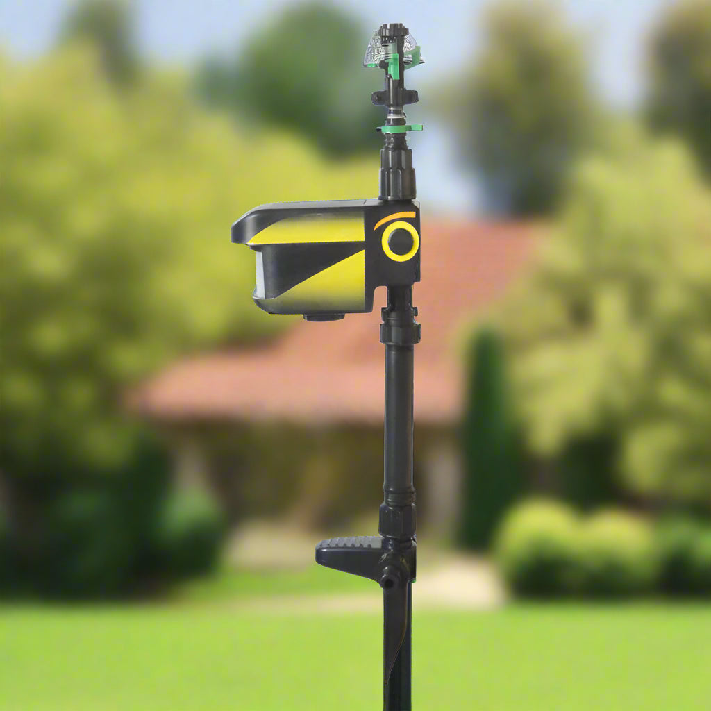 Motion-Activated Garden Sprinkler | Solar-Powered | Adjustable 36 ft Range & Water-Saving