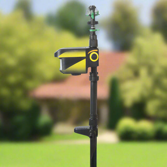 Motion-Activated Garden Sprinkler | Solar-Powered | Adjustable 36 ft Range & Water-Saving