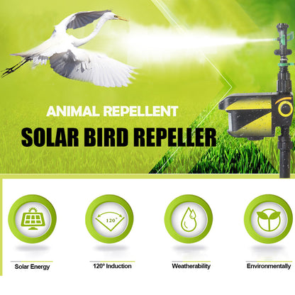 Motion-Activated Garden Sprinkler | Solar-Powered | Adjustable 36 ft Range & Water-Saving
