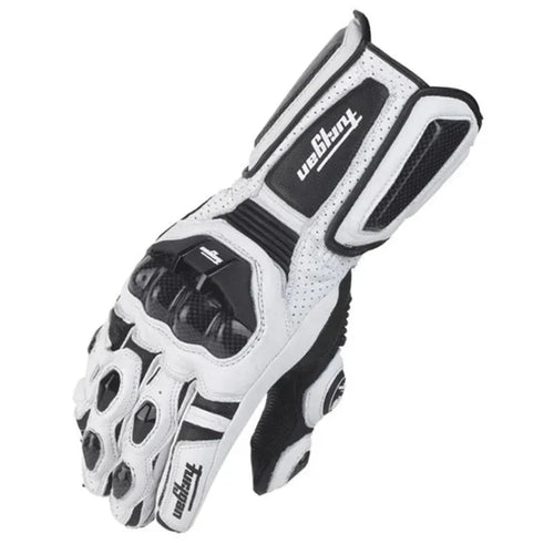 Motorcycle Gloves | Carbon Fiber Knuckle Armor | Leather Palm | Year-Round Comfort