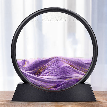 Moving Sand Art Sculpture | Rotating Sand Scenes | Glass Display & LED Mood Light | Stress Relief