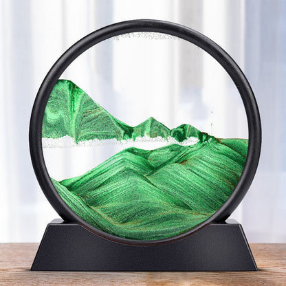 Moving Sand Art Sculpture | Rotating Sand Scenes | Glass Display & LED Mood Light | Stress Relief