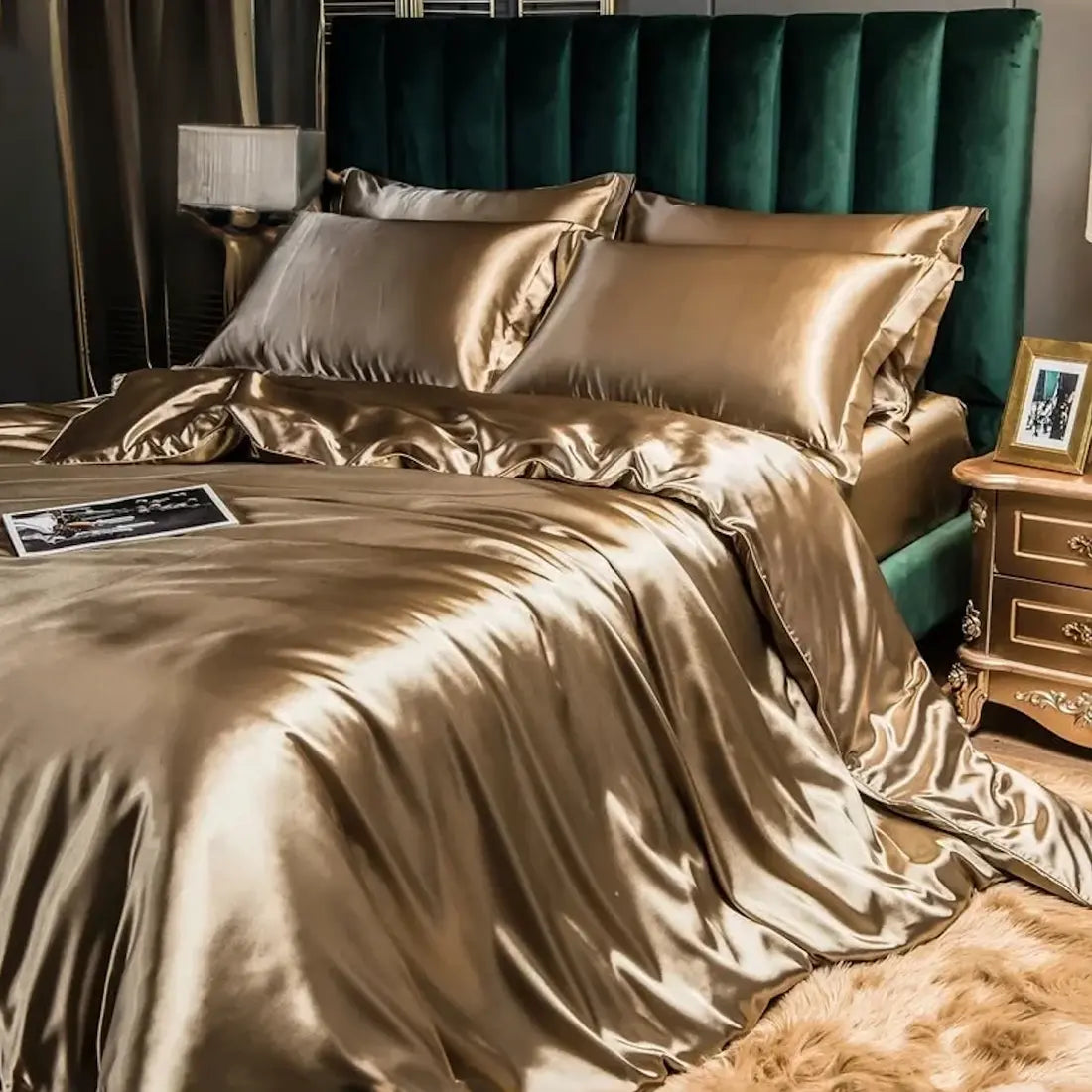 Mulberry Silk Bedding Set | Temperature-Regulating Luxury | 4-Piece Duvet Cover & Pillowcases