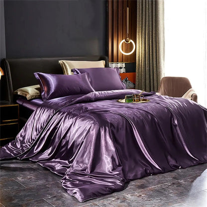Mulberry Silk Bedding Set | Temperature-Regulating Luxury | 4-Piece Duvet Cover & Pillowcases