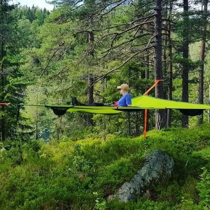 Multi-Person Camping Hammock | 3-Point Anchoring System | Includes Mounting Hardware | Easy Setup
