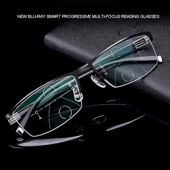 Multifocal Glasses for Adults | Auto-Adjusting Lenses | Blue Light & UV Protection