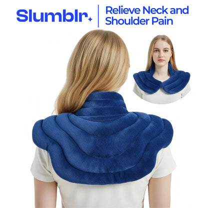 Neck Heating Pad | Microwavable & Freezer-Ready | Flaxseed Fill & Minky Cover | Tension Relief