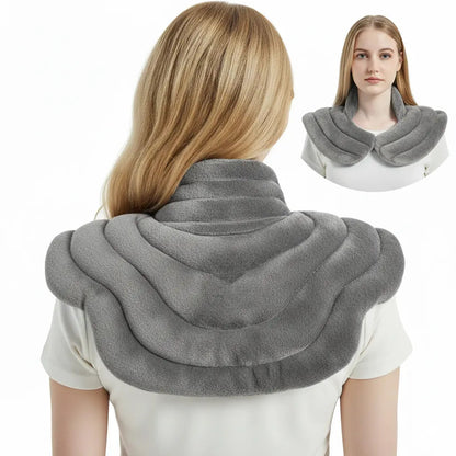 Neck Heating Pad | Microwavable & Freezer-Ready | Flaxseed Fill & Minky Cover | Tension Relief