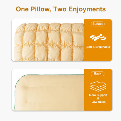 Neck Pillow | Fluffy Cotton & Polyester Fill | Ergonomic Rounded Design | Machine-Washable Cover