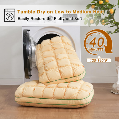 Neck Pillow | Fluffy Cotton & Polyester Fill | Ergonomic Rounded Design | Machine-Washable Cover