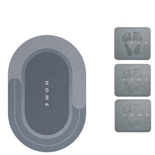 Non-Slip Bath Mat | Super Absorbent Fast-Drying | Mold & Mildew Resistant | Machine Washable
