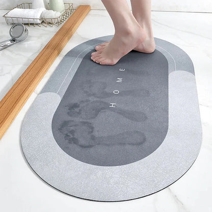 Non-Slip Bath Mat | Super Absorbent Fast-Drying | Mold & Mildew Resistant | Machine Washable