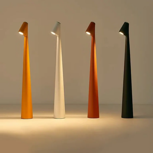 Nordic Table Lamp | Wireless Rechargeable | Touch Dimmer & Color Temp | Up to 10h Battery