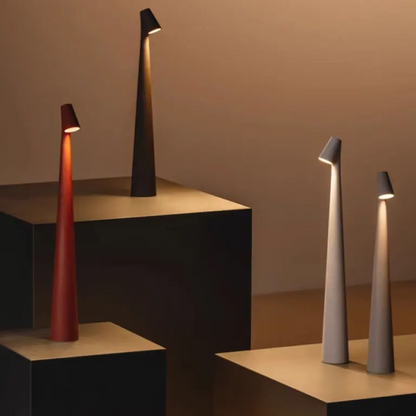 Nordic Table Lamp | Wireless Rechargeable | Touch Dimmer & Color Temp | Up to 10h Battery