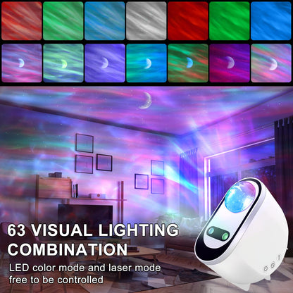 Ocean Wave Projector | LED Ambient Lighting | Bluetooth Speaker & Voice Control | Relaxing Ambience