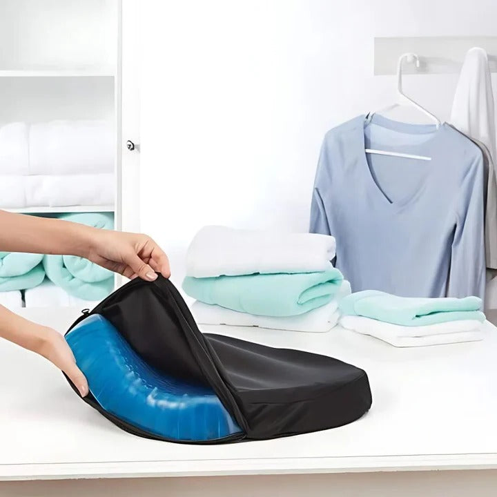 Orthopedic Gel Seat Cushion | Breathable Honeycomb Design | Tailbone Support | Travel Size