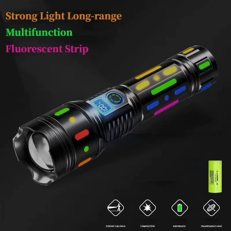 Outdoor Flashlight | Long-Range Beam | Lightweight Aluminum Body | Ideal for Camping & Hiking