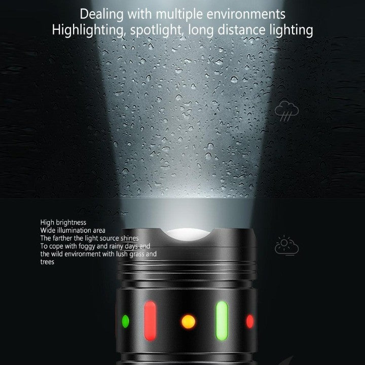 Outdoor Flashlight | Long-Range Beam | Lightweight Aluminum Body | Ideal for Camping & Hiking