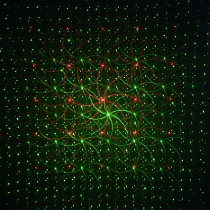 Outdoor Laser Projector | Red & Green Star Projection | Up to 5m Range | Stake & Mount Base